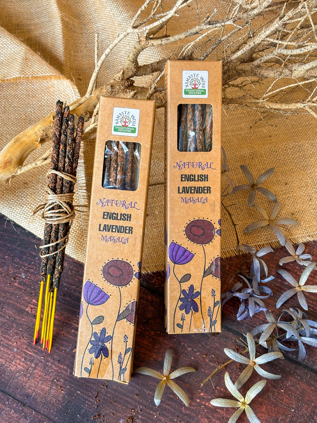 Lavender incense sticks by Namaste India